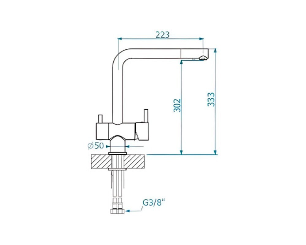 Смеситель   ALVEUS AQUILA G91 CARBON