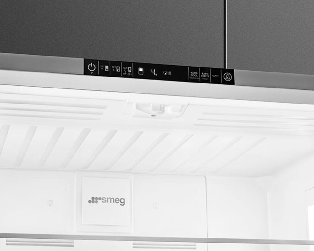 SMEG FQ60XE Отдельностоящий 4-х дверный холодильник Side-by-Side, 90.8 см, No-frost, эффект нержавеющей стали