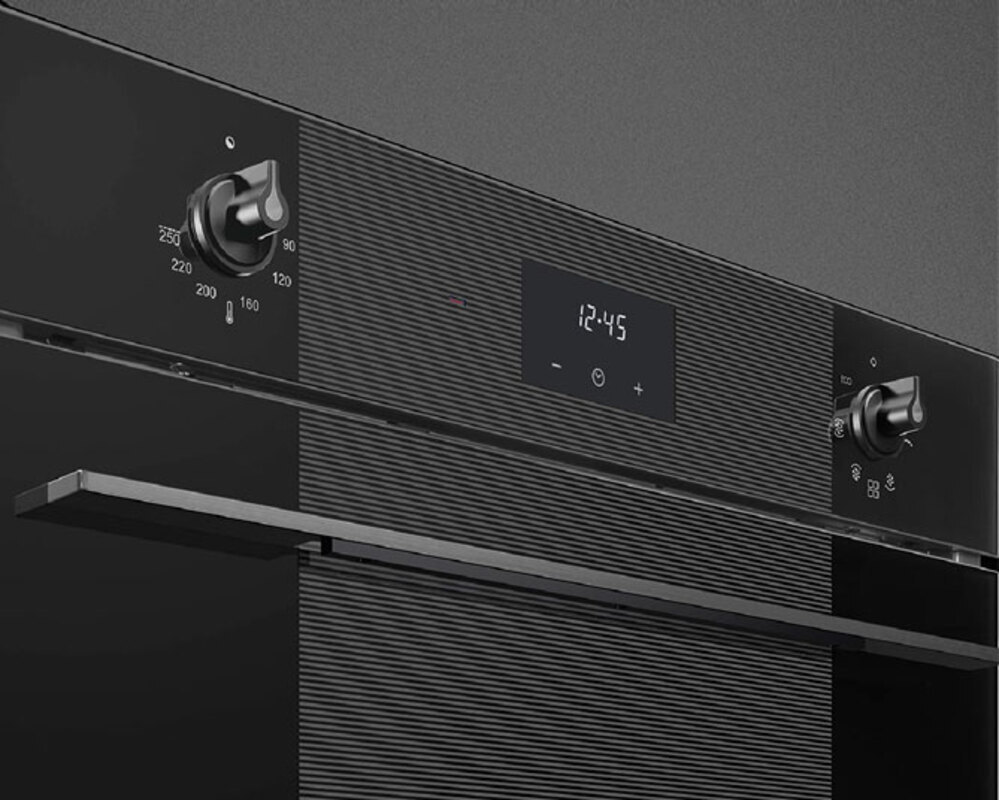 SMEG SF6100VB3RU Многофункциональный духовой шкаф, 60 см, 6 функций, чёрное стекло.