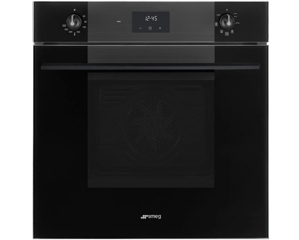 SMEG SF6100VB3RU Многофункциональный духовой шкаф, 60 см, 6 функций, чёрное стекло.