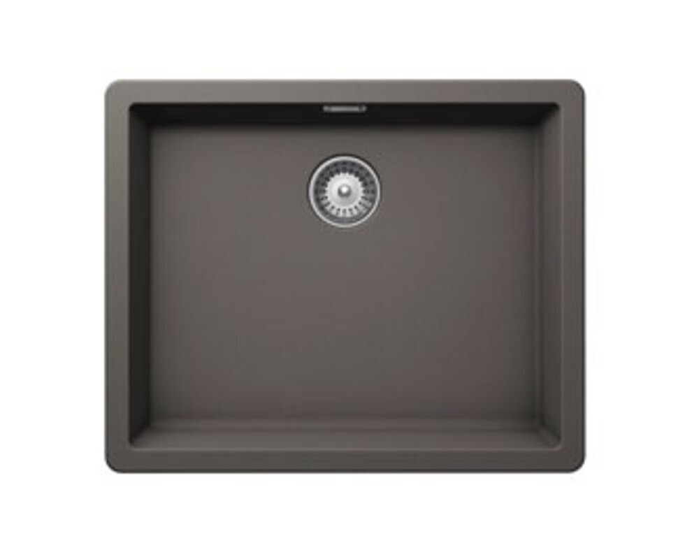 Мойка SCHOCK GREENWICH 60U Cristadur (подстольный монтаж) серебристый камень 556х456