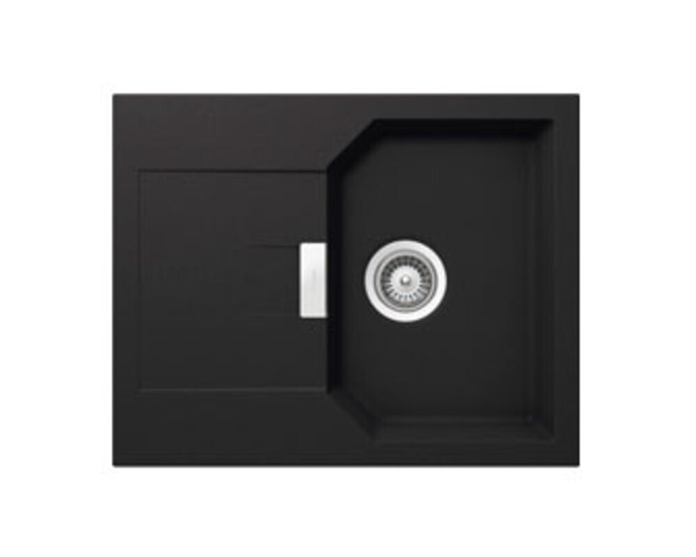Мойка  Manhattan 40 D Cristalite корз.клапан 640x510 оникс