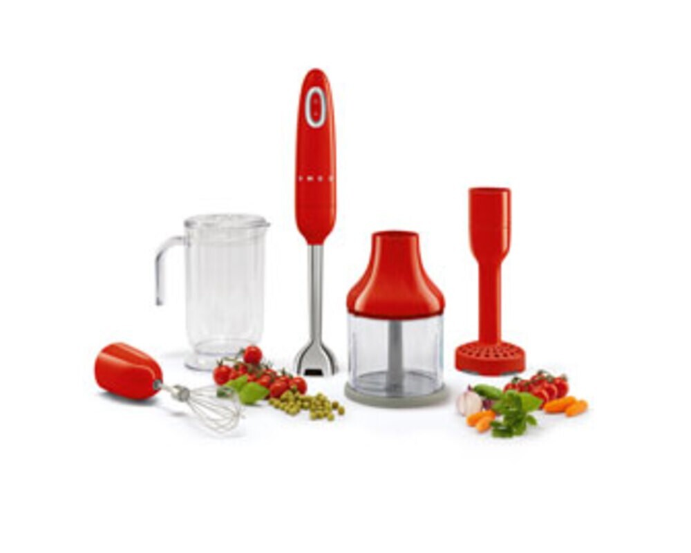 SMEG HBF03RDEU Погружной блендер, цвет красный