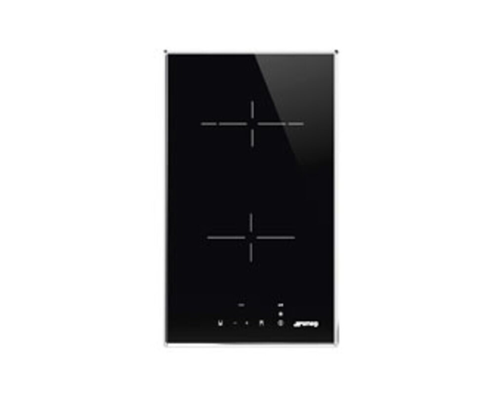 SMEG SE232TX1 Cтеклокерамическая варочная панель, 30 см, прямой край в рамке из нержавеющей стали
