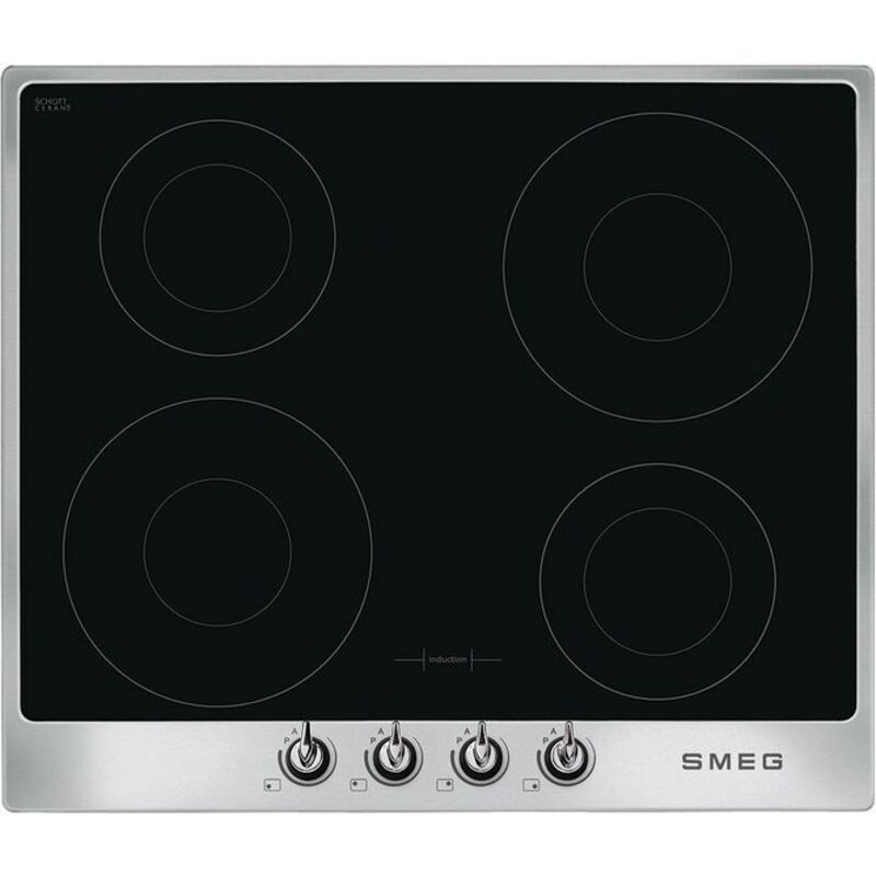 SMEG SI964XM Индукционная варочная панель,60 см, нержавеющая сталь, фурнитура Victoria.