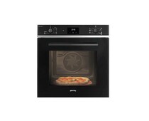 SMEG SF6400S1PZB Многофункциональный духовой шкаф с функцией «Пицца», 60 см, 9 функций, чёрное стекло