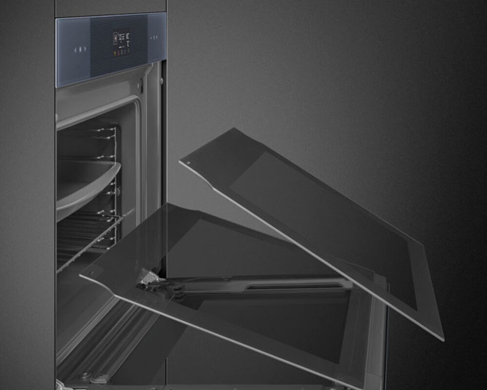 SMEG SO6102S3PG Многофункциональный духовой шкаф, комбинированный с паром, 60 см, 12 функций, стекло Neptune grey