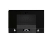 SMEG MP122B3 Встраиваемая микроволновая печь, 60 см, высота 38 см, 6 функций, чёрное стекло