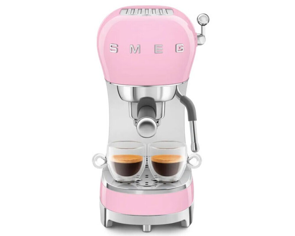 SMEG ECF02PKEU Кофемашина-эспрессо, цвет розовый