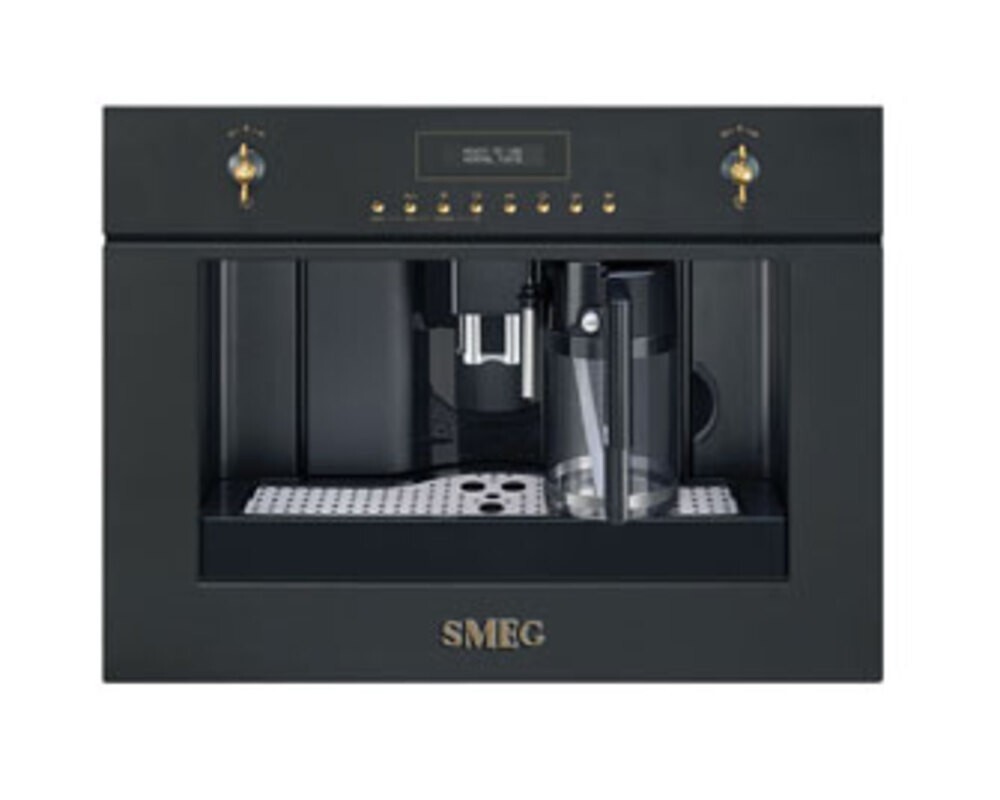 SMEG CMS8451A Автоматическая кофемашина,60 см, высота 45 см, антрацит, фурнитура латунная