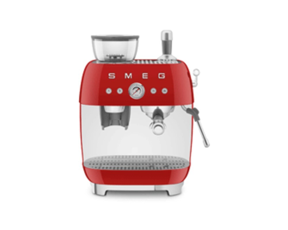 SMEG EGF03RDEU Кофемашина-эспрессо со встроенной кофемолкой, цвет красный