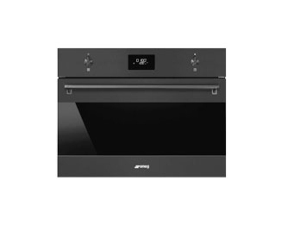 SMEG SO4301M0N Микроволновая печь, 60 см, высота 45 см, цвет чёрный матовый
