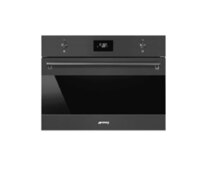 SMEG SO4301M0N Микроволновая печь, 60 см, высота 45 см, цвет чёрный матовый