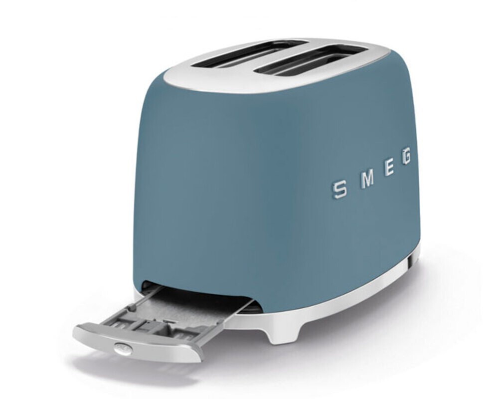 SMEG TSF01SBMEU Тостер на 2 ломтика, цвет синий шторм матовый