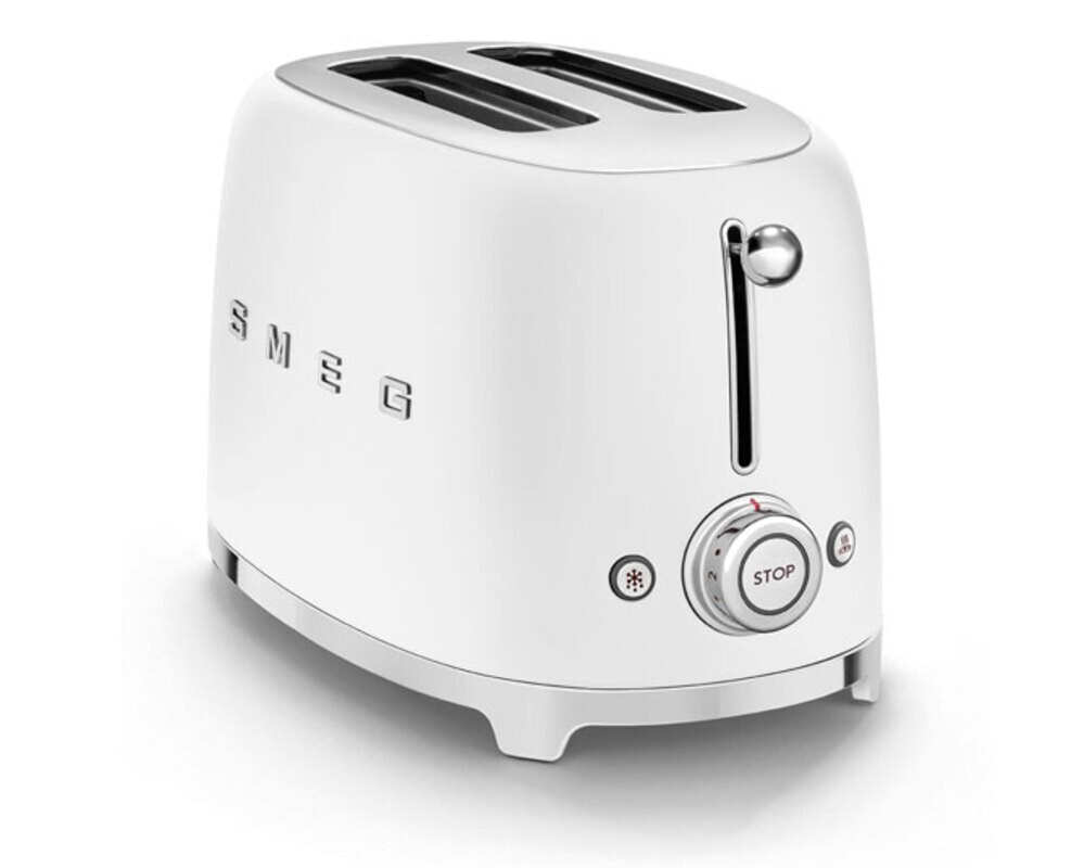 SMEG TSF01WHMEU Тостер на 2 ломтика, матовый белый