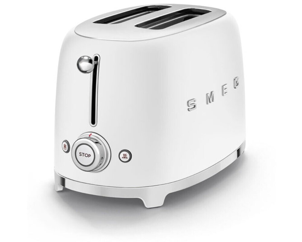 SMEG TSF01WHMEU Тостер на 2 ломтика, матовый белый