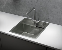 KS-5051, СТАЛЬ МАТОВАЯ , стальная кухонная мойка KITCHEN SPACE
