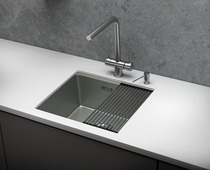 KS-5045U, СТАЛЬ МАТОВАЯ , стальная кухонная мойка KITCHEN SPACE