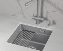 KS-4501iU, АЛЮМИНИУМ, кухонная мойка, кварц