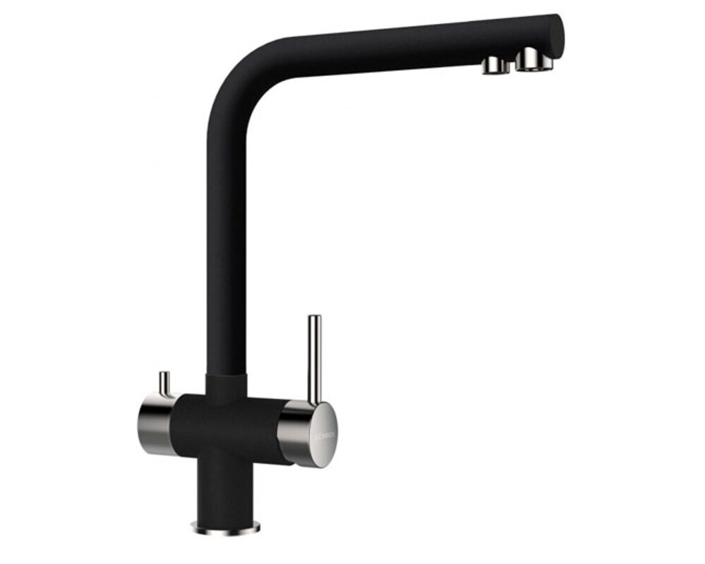 Смеситель Schock WELLUS New Cristadur нерж.сталь/магма (2 в 1)