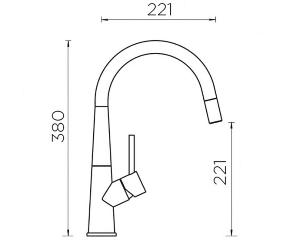 Смеситель Schock CONOS-D нерж.сталь
