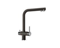 Смеситель Schock WELLUS New Cristadur нерж.сталь/серебристый камень (2 в 1)