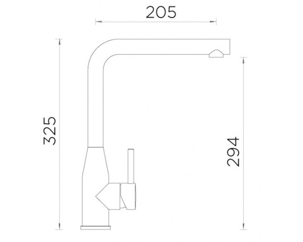 Смеситель Schock KETO массив нерж.сталь