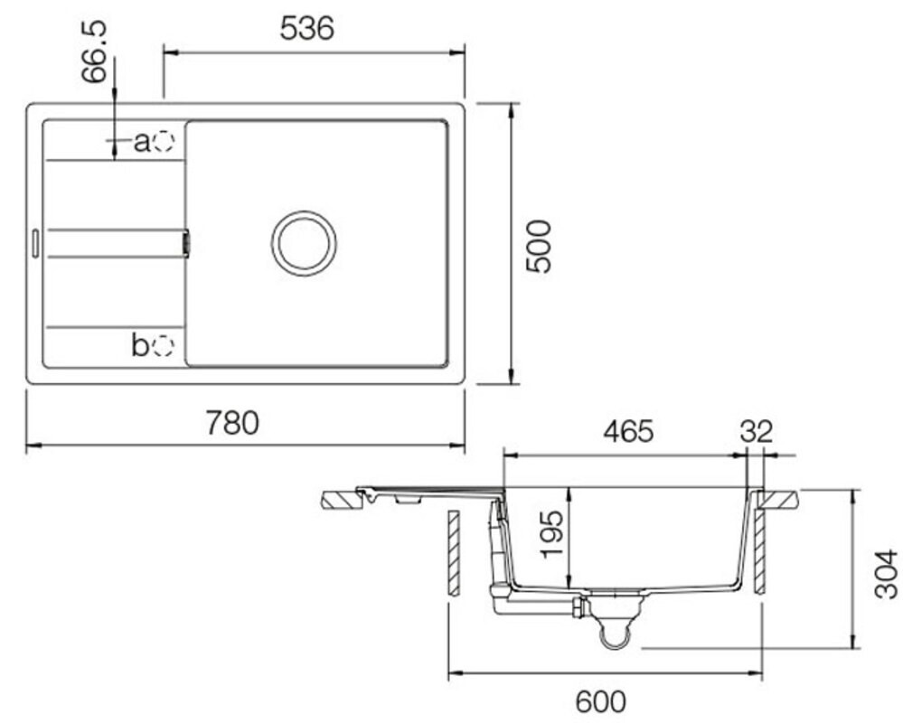 Мойка Schock OPTIMA 60D Max оникс 780х500