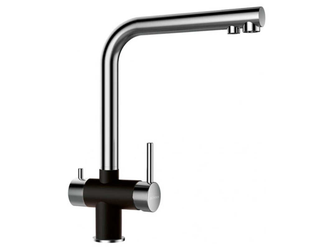 Смеситель Schock VITUS Cristadur сталь/пуро (2 в 1)