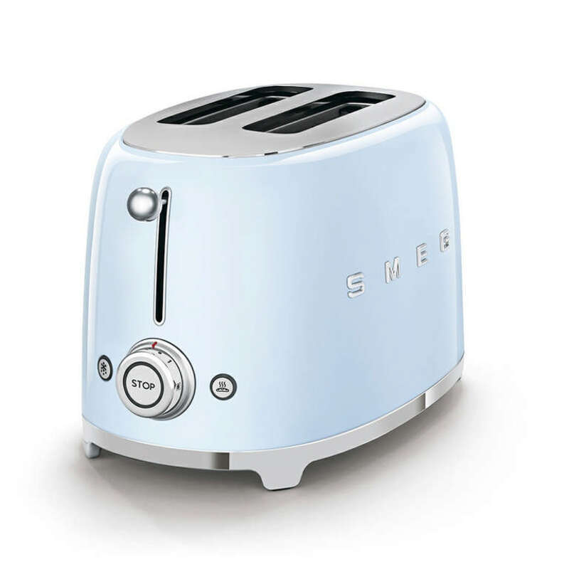 SMEG TSF01PBEU Тостер на 2 ломтика, пастельный голубой
