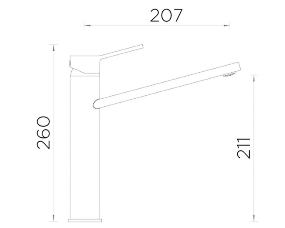 Смеситель Schock PAPILIO Cristadur хром