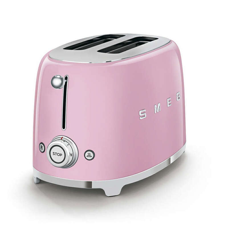 SMEG TSF01PKEU Тостер на 2 ломтика, розовый