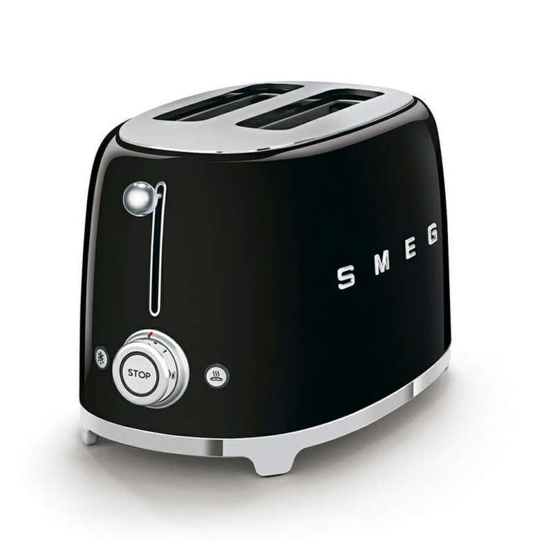 SMEG TSF01BLEU Тостер на 2 ломтика, черный