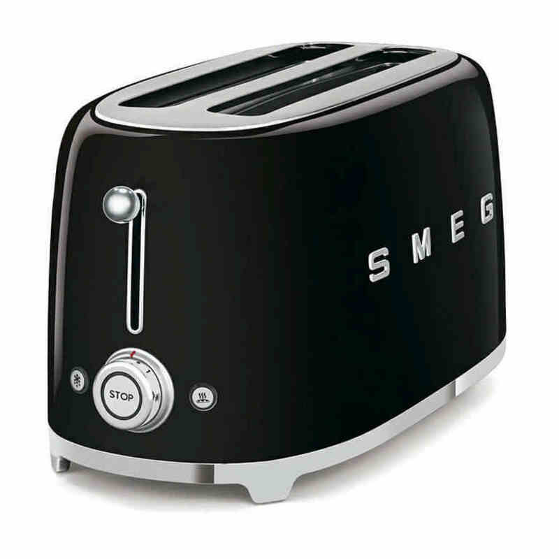 SMEG TSF02BLEU Тостер на 4 ломтика, черный