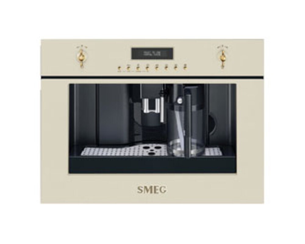 SMEG CMS8451P Автоматическая кофемашина,60 см, высота 45 см, кремовый, фурнитура латунная