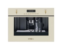 SMEG CMS8451P Автоматическая кофемашина,60 см, высота 45 см, кремовый, фурнитура латунная