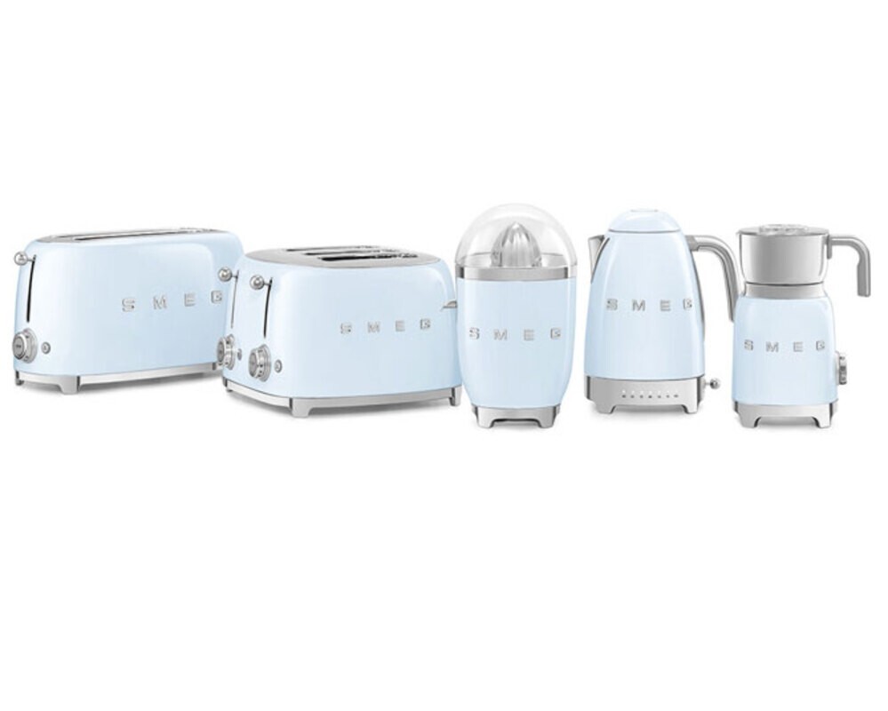 SMEG TSF03PBEU Тостер на 4 ломтика, пастельный голубой
