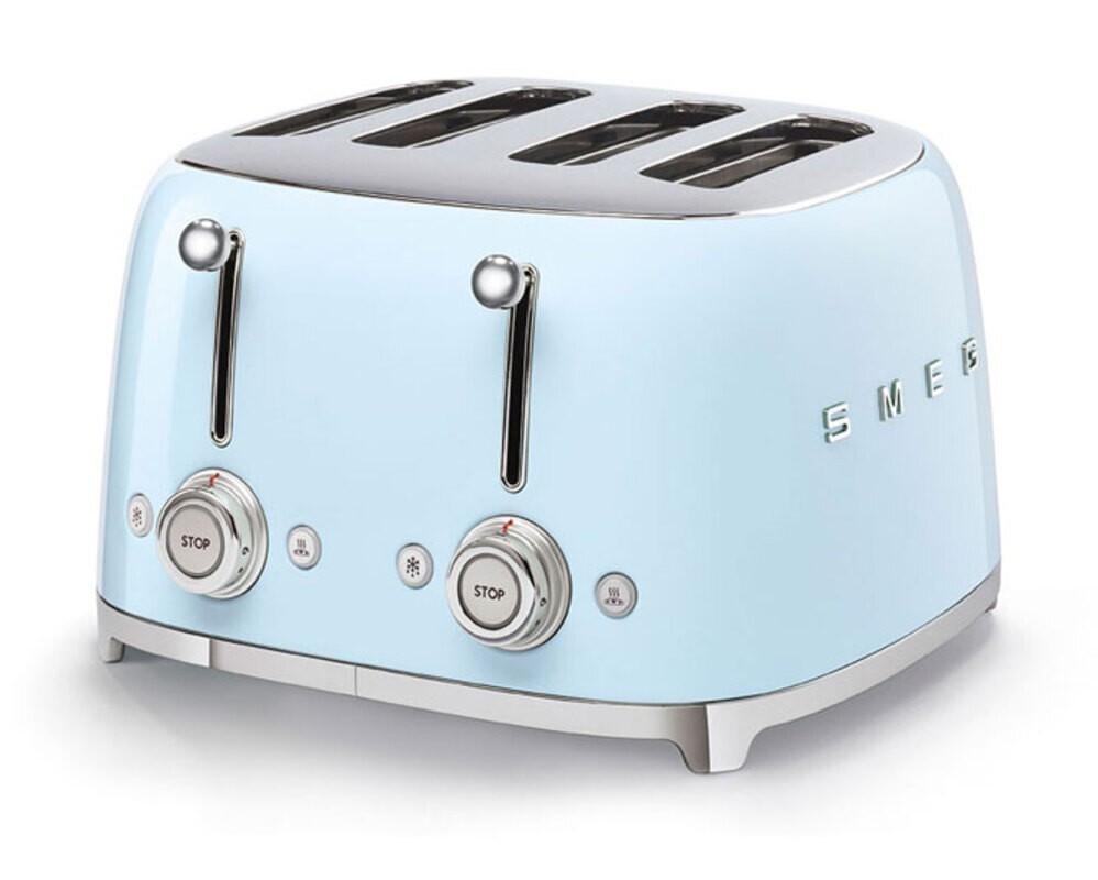 SMEG TSF03PBEU Тостер на 4 ломтика, пастельный голубой