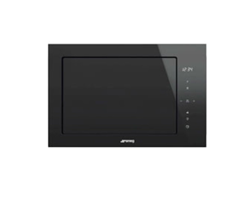 SMEG FMI625CN Встраиваемая микроволновая печь, 60 см, высота 38 см, 5 функций, черное стекло Eclipse