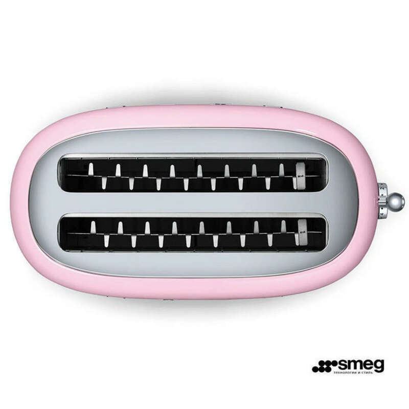 SMEG TSF02PKEU Тостер на 4 ломтика, розовый
