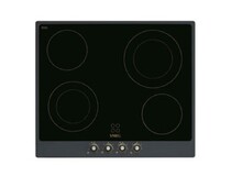 SMEG P864AO Стеклокерамическая варочная панель,60 см, антрацит, фурнитура латунная