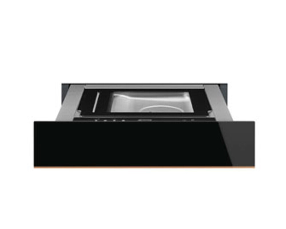 SMEG CPV615NR Вакууматор, 60 см, высота 14 см, черное стекло Eclipse, медный профиль, открывание PUSH.