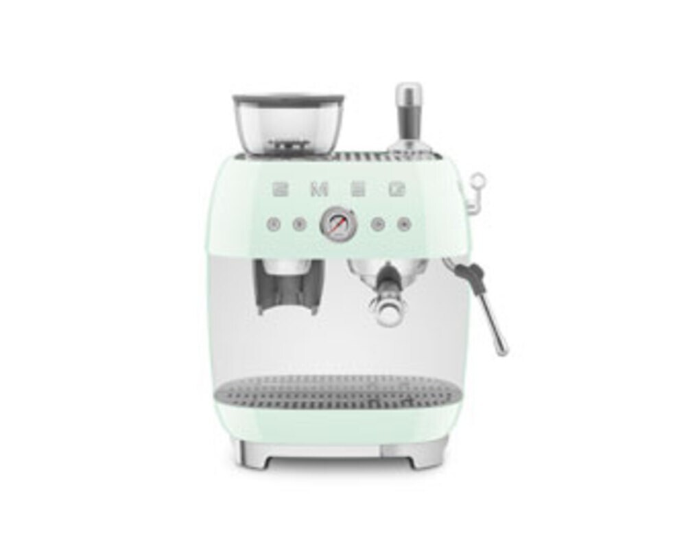SMEG EGF03PGEU Кофемашина-эспрессо со встроенной кофемолкой, цвет пастельный зеленый