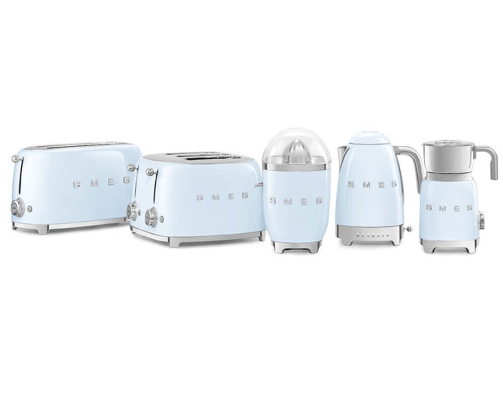 SMEG CJF11PBEU Соковыжималка для цитрусовых, цвет пастельный голубой