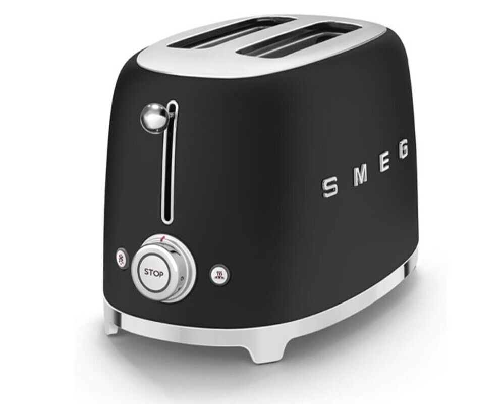 SMEG TSF01BLMEU Тостер на 2 ломтика, матовый черный