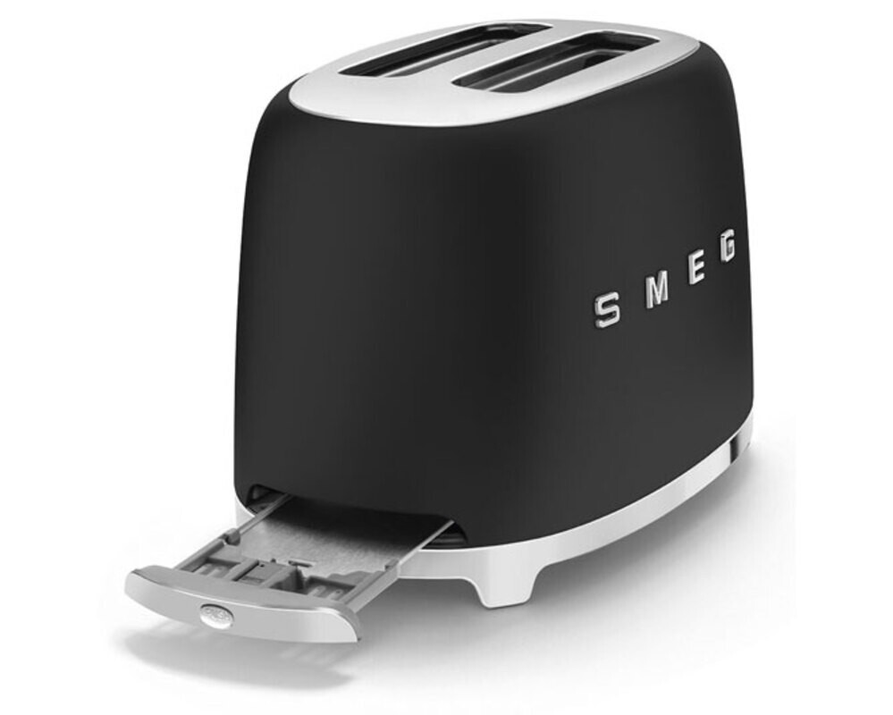 SMEG TSF01BLMEU Тостер на 2 ломтика, матовый черный