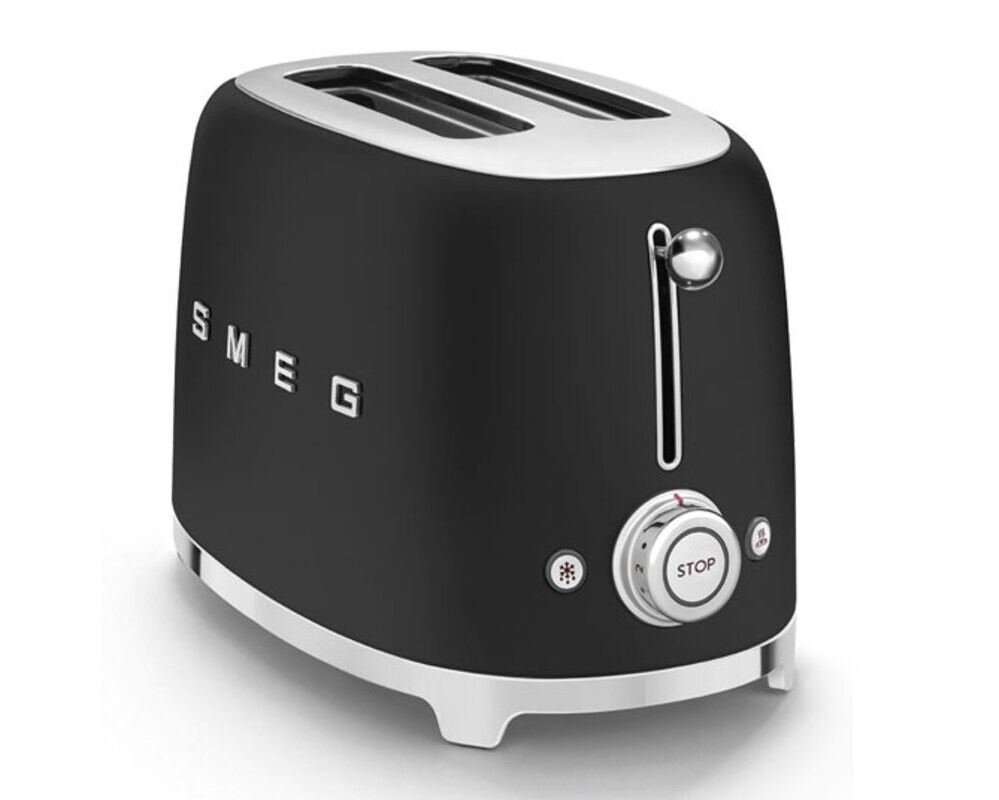 SMEG TSF01BLMEU Тостер на 2 ломтика, матовый черный