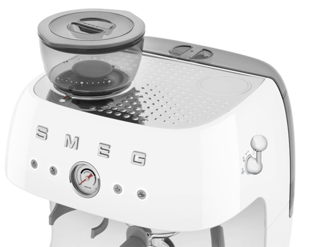 SMEG EGF03WHEU Кофемашина-эспрессо со встроенной кофемолкой, цвет белый