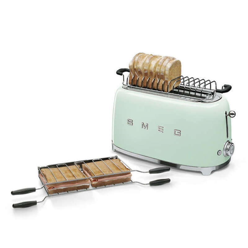 SMEG TSF02PGEU Тостер на 4 ломтика, пастельный зеленый