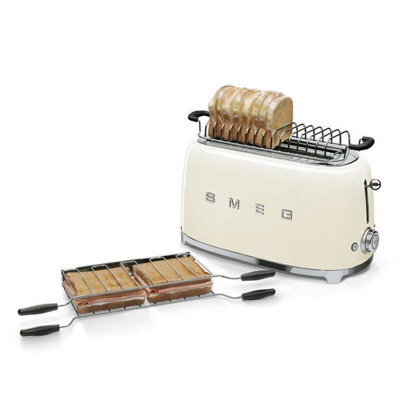 SMEG TSF02CREU Тостер на 4 ломтика, кремовый